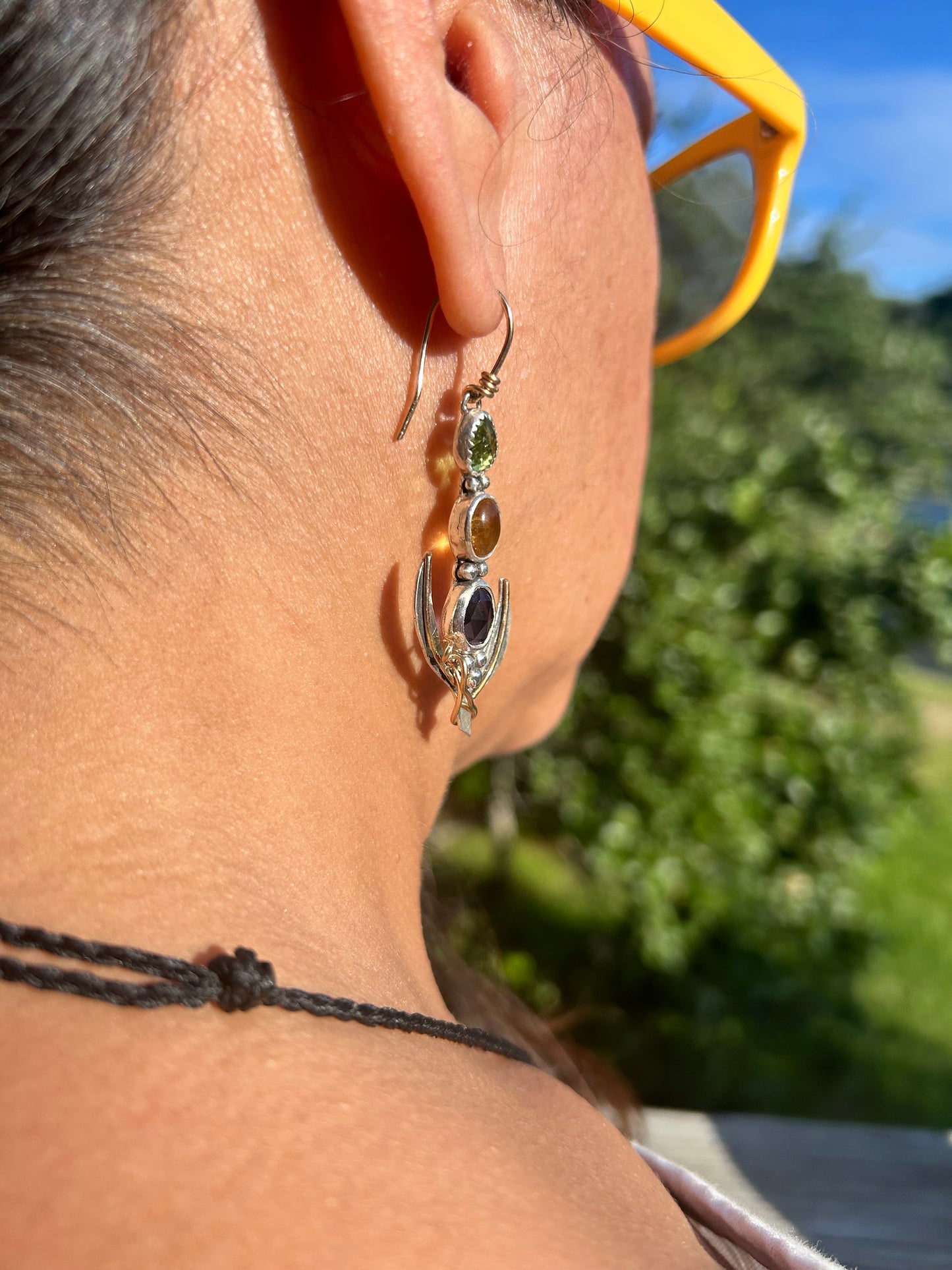 Three Sisters earrings