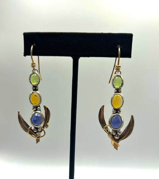 Three Sisters earrings
