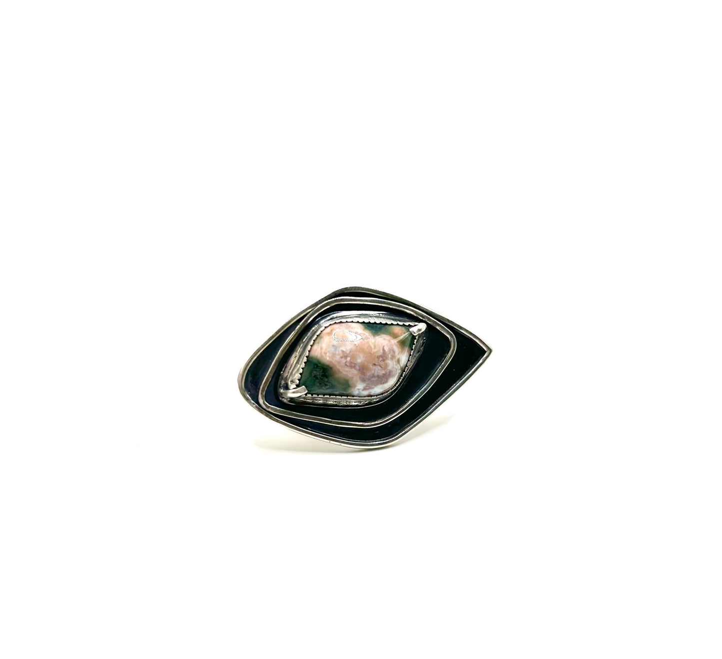 Orbiting Ocean Jasper ring